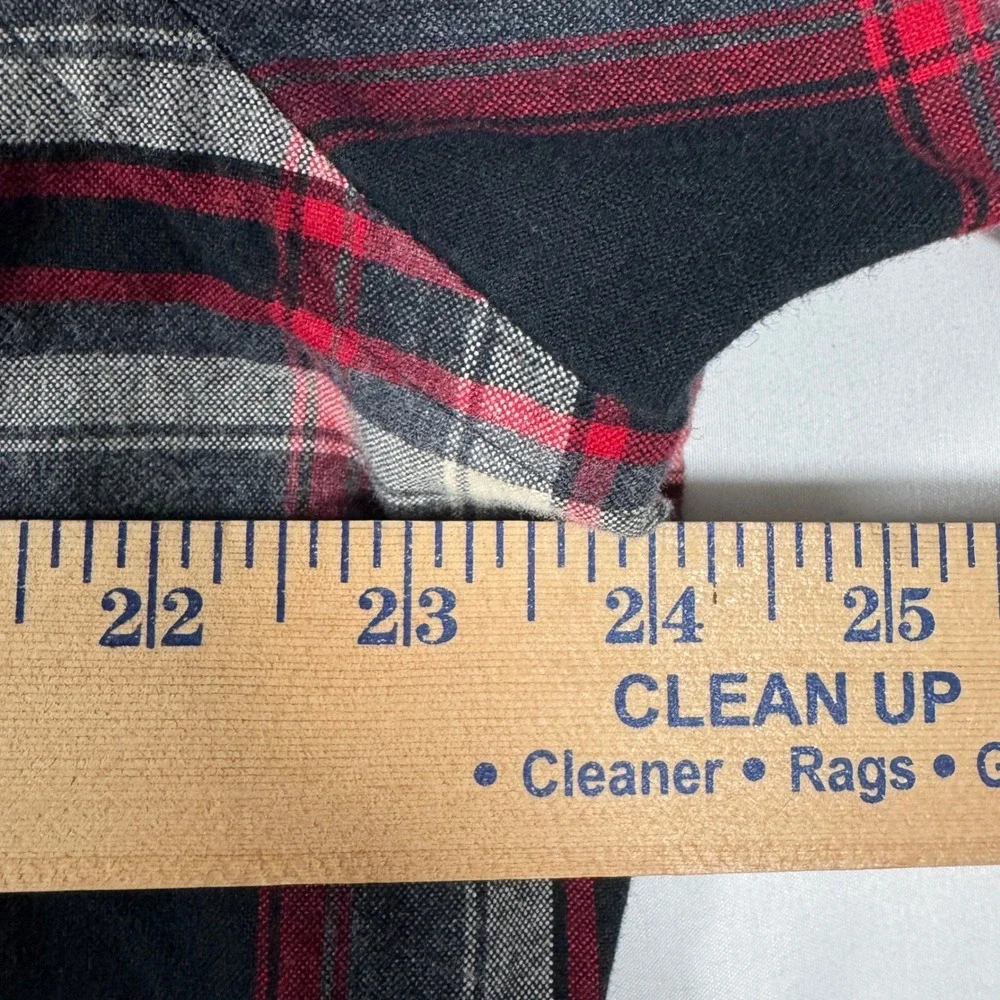 Polo Ralph Lauren Classic Fit Button Down Shirt Mens L Red Black Plaid Flannel
